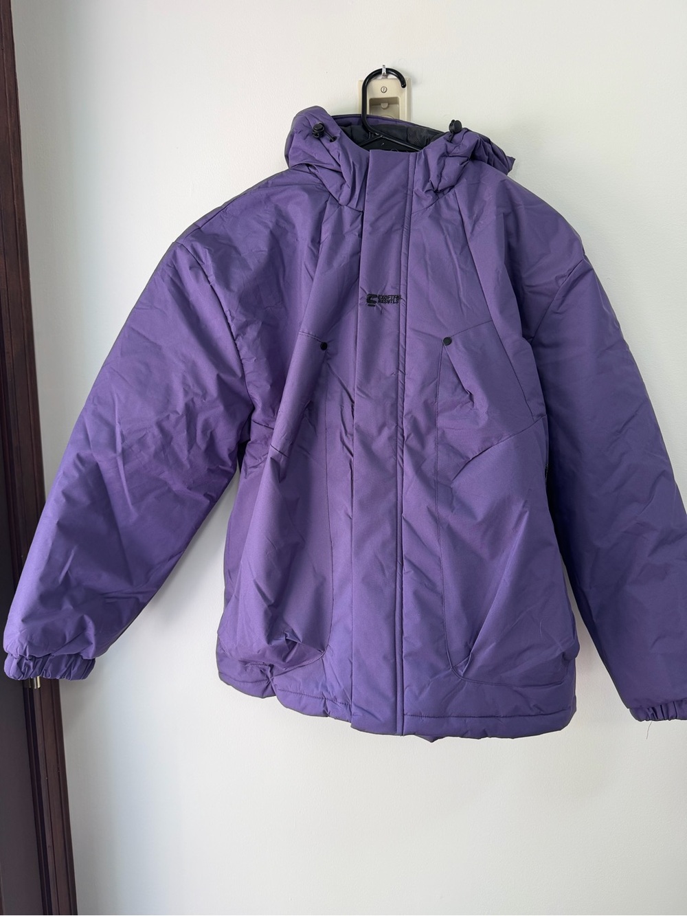 Purple Ski Jacket with Hood - Women's Insulated Snow Coat NWOT